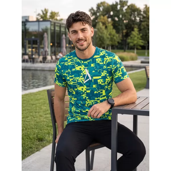  Muška premium plus funkcionalna majica ALTISPORT VOJ/ALM011TR02 KEROZIN/NEON ŽUTA 