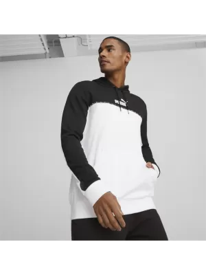 Muški sweatshirt PUMA ESS BLOCK X TAPE HOODIE 675173-01 CRNA