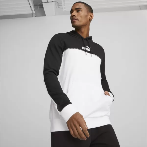  Muški sweatshirt PUMA ESS BLOCK X TAPE HOODIE 675173-01 CRNA 