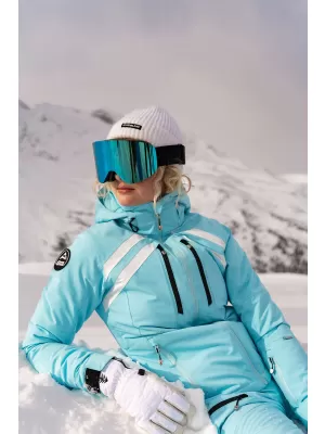 Ženska skijaška jakna NORDBLANC CREVASSE NBWJL7932 SVIJETLOPLAVA