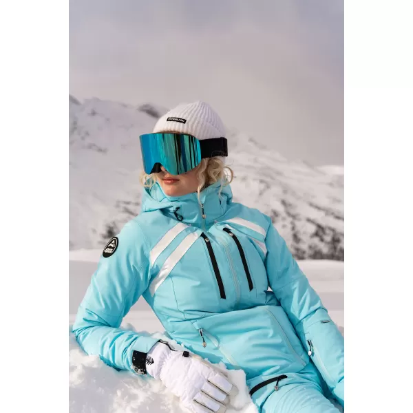  Ženska skijaška jakna NORDBLANC CREVASSE NBWJL7932 SVIJETLOPLAVA 