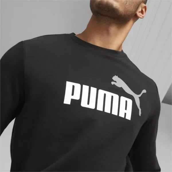  Muški sweatshirt PUMA ESS+ 2 COL BIG LOGO CREW 586763-61 CRNA 