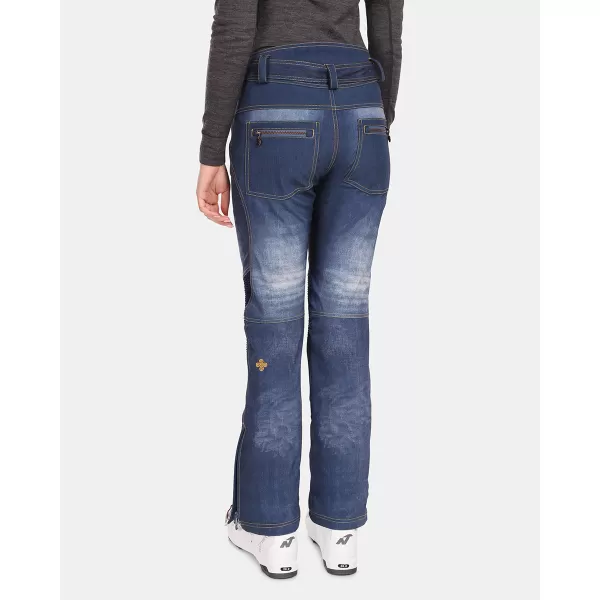  Ženske softshell skijaške hlače KILPI JEANSO-W UL0409KI TAMNOPLAVA 