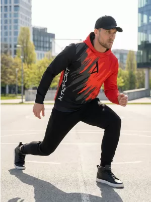 Muška premium funkcionalna majica ALTISPORT VOJ/ALM006MI01 CRNO I CRVENO