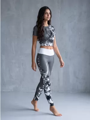 Ženske duge premium tajice ALTISPORT VOJ/ALW022LEG01 SIVA