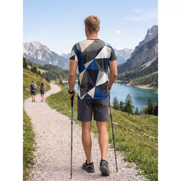  Muška premium plus funkcionalna majica ALTISPORT VOJ/ALM007TR02 TAMNOPLAVA/SMEĐA 