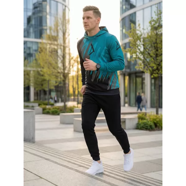  Muška premium funkcionalna majica ALTISPORT VOJ/ALM006MI01 CRNI/KEROZIN 