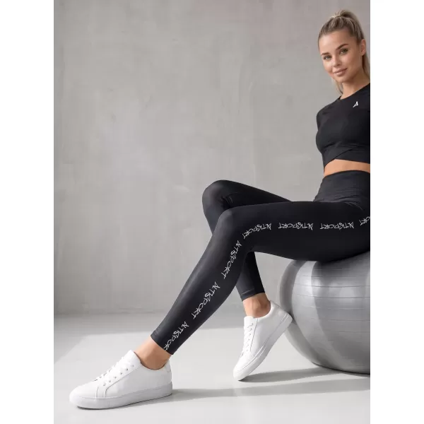 Ženske duge premium tajice ALTISPORT VOJ/ALW021LEG01 CRNA 