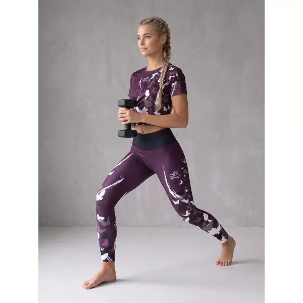  Ženske duge premium tajice ALTISPORT VOJ/ALW022LEG01 LJUBIČASTA 