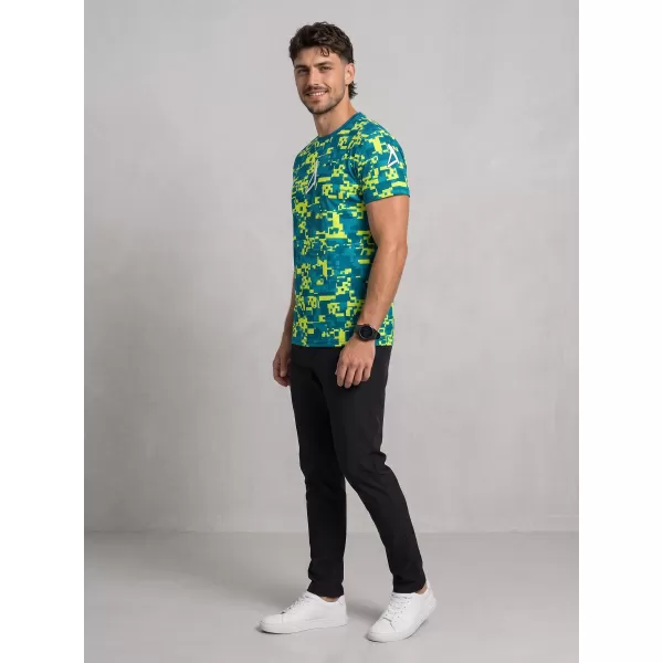  Muška premium plus funkcionalna majica ALTISPORT VOJ/ALM011TR02 KEROZIN/NEON ŽUTA 