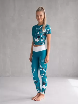 Ženske duge premium tajice ALTISPORT VOJ/ALW022LEG01 KEROZIN