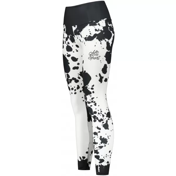 Ženske duge premium tajice ALTISPORT VOJ/ALW012LEG01 CRNO/BIJELO 