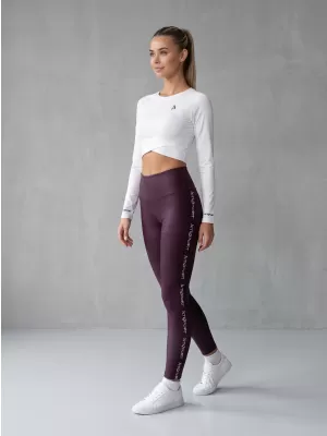 Ženske duge premium tajice ALTISPORT VOJ/ALW021LEG01 LJUBIČASTA