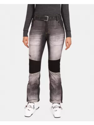 Ženske softshell skijaške hlače KILPI JEANSO-W UL0409KI CRNA