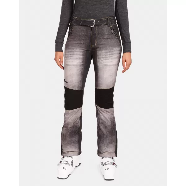  Ženske softshell skijaške hlače KILPI JEANSO-W UL0409KI CRNA 