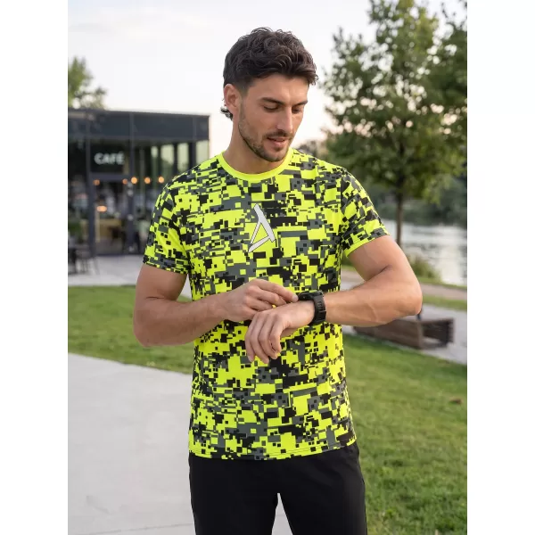  Muška premium plus funkcionalna majica ALTISPORT VOJ/ALM011TR02 NEON/ŽUTA 