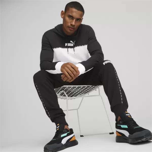  Muški sweatshirt PUMA ESS BLOCK X TAPE HOODIE 675173-01 CRNA 