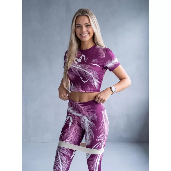  Ženske duge premium tajice ALTISPORT VOJ/ALW001LEG01 FUKSIJA 
