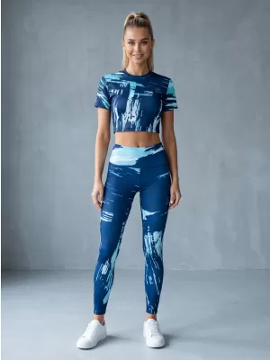 Ženske duge premium tajice ALTISPORT VOJ/ALW010LEG01 KRALJEVSKI PLAVA