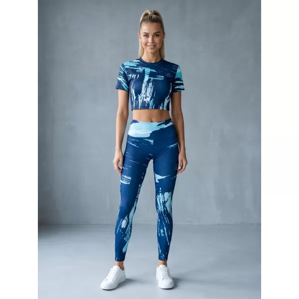  Ženske duge premium tajice ALTISPORT VOJ/ALW010LEG01 KRALJEVSKI PLAVA 