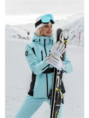 Ženska softshell skijaška jakna NORDBLANC APRES-SKI NBWJL7928 SVIJETLOPLAVA