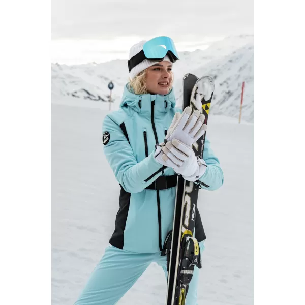  Ženska softshell skijaška jakna NORDBLANC APRES-SKI NBWJL7928 SVIJETLOPLAVA 