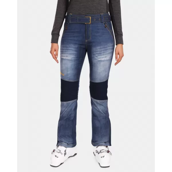  Ženske softshell skijaške hlače KILPI JEANSO-W UL0409KI TAMNOPLAVA 