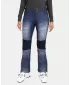 Ženske softshell skijaške hlače KILPI JEANSO-W UL0409KI TAMNOPLAVA