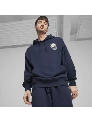 Muški sweatshirt PUMA DOWNTOWN GRAPHIC HOODIE 624361-14 PLAVA