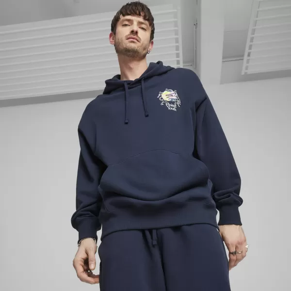  Muški sweatshirt PUMA DOWNTOWN GRAPHIC HOODIE 624361-14 PLAVA 
