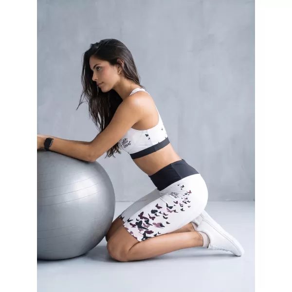  Ženske tajice iznad koljena premium ALTISPORT VOJ/ALW022LEG02 BIJELA 