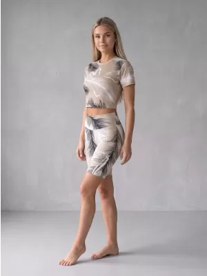 Ženske tajice iznad koljena premium ALTISPORT VOJ/ALW001LEG02 SMEĐA