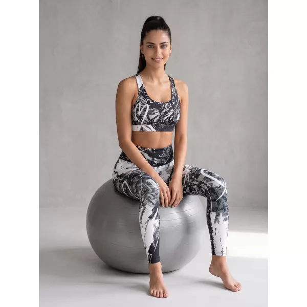  Ženske duge premium tajice ALTISPORT VOJ/ALW018LEG01 CRNO I BIJELO 