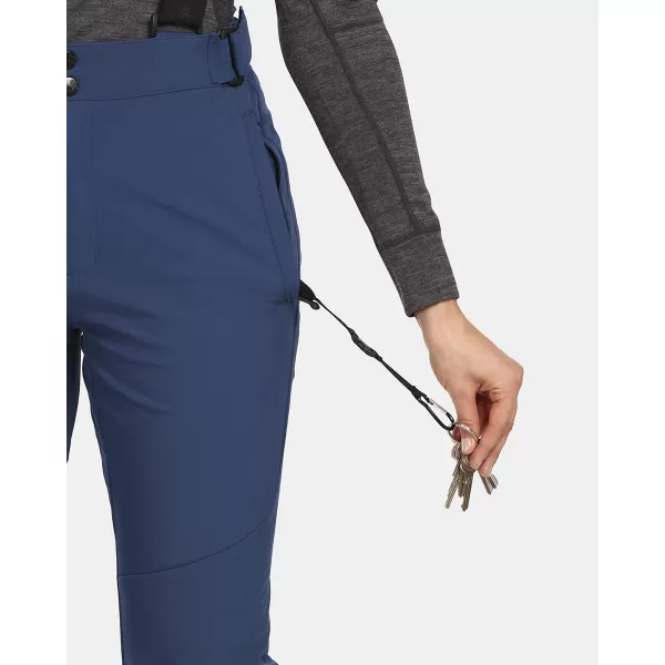  Ženske softshell skijaške hlače KILPI RHEA-W UL0407KI TAMNOPLAVA 
