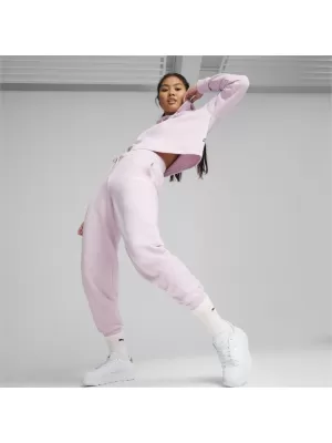Ženske hlače PUMA ESS+ SMALL LOGO HW PANTS TR 678744-60 LJUBIČASTA