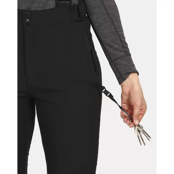  Ženske softshell skijaške hlače KILPI RHEA-W UL0407KI CRNA 