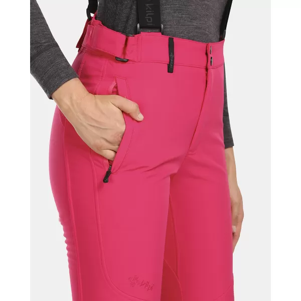  Ženske softshell skijaške hlače KILPI RHEA-W UL0407KI RUŽIČASTA 