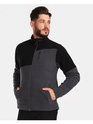 Muška majica od flisa KILPI GLANDER-M UM0210KI TAMNOSIVA