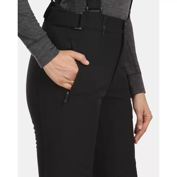  Ženske softshell skijaške hlače KILPI RHEA-W UL0407KI CRNA 