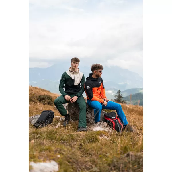  Muške vodootporne vanjske hlače NORDBLANC ZESTILY NBFPM7960 TAMNO ZELENA 