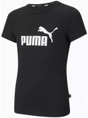 Majica za djevojčice PUMA ESS LOGO TEE 587029-01 CRNA