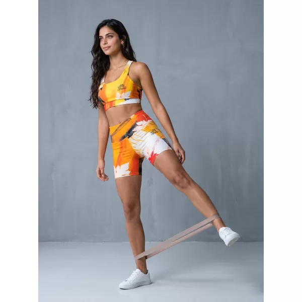  Ženske kratke premium tajice ALTISPORT VOJ/ALW019LEG03 NARANČA 