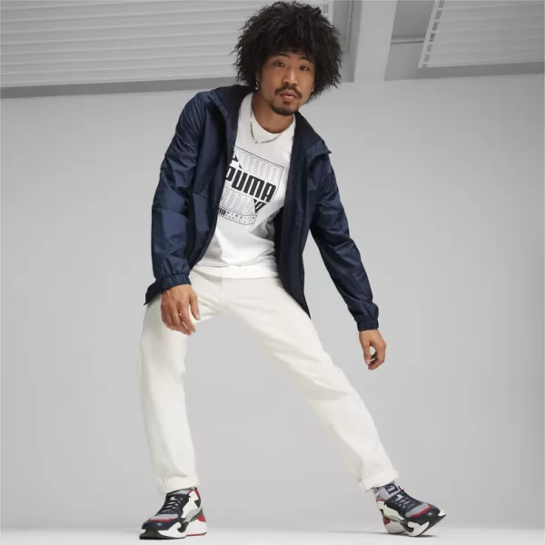  Muška vjetrovka PUMA ESS SOLID WINDBREAKER 847484-14 PLAVA 