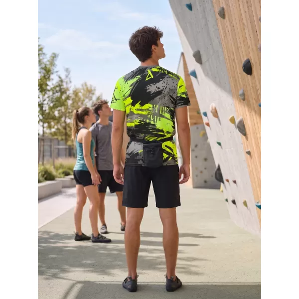  Muška premium funkcionalna majica ALTISPORT VOJ/ALM014TR01 CRNO I ZELENO 