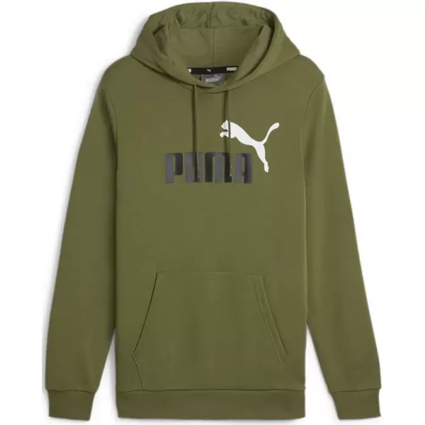  Muški sweatshirt PUMA ESS+ 2 COL BIG LOGO HOODIE 586765-35 ZELENA 