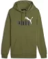 Muški sweatshirt PUMA ESS+ 2 COL BIG LOGO HOODIE 586765-35 ZELENA