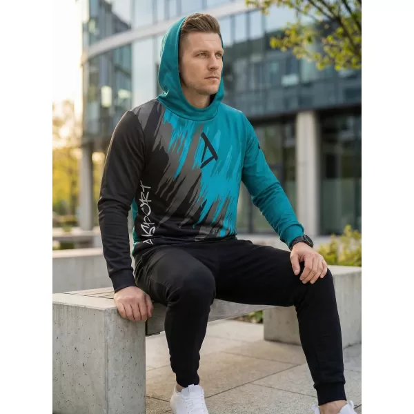  Muška premium funkcionalna majica ALTISPORT VOJ/ALM006MI01 CRNI/KEROZIN 