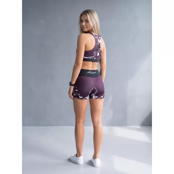  Ženske kratke premium tajice ALTISPORT VOJ/ALW022LEG03 LJUBIČASTA 
