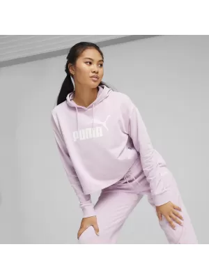Ženski sweatshirt PUMA ESS CROPPED LOGO HOODIE TR 586870-60 RUŽIČASTA