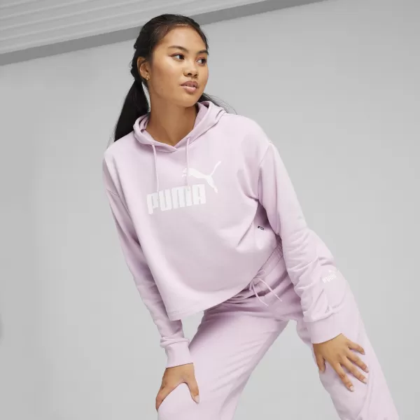  Ženski sweatshirt PUMA ESS CROPPED LOGO HOODIE TR 586870-60 RUŽIČASTA 